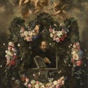 Cornelis Schut I, Daniël Seghers, Jan van Balen, Saint Ignatius Surrounded by a Garland of Flowers