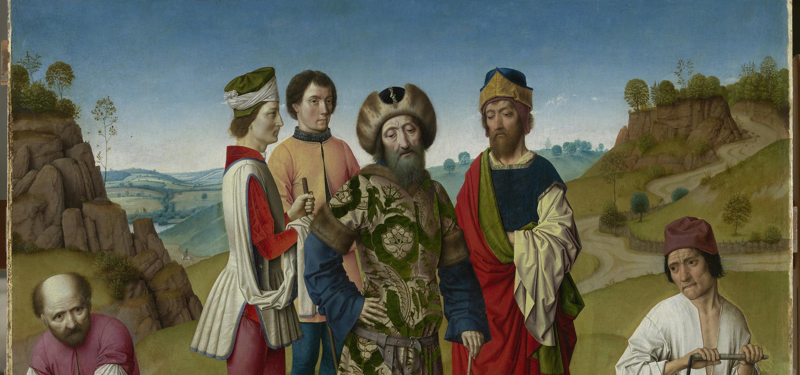 Dieric Bouts, Triptiek met de Marteling van de Heilige Erasmus (middenpaneel)