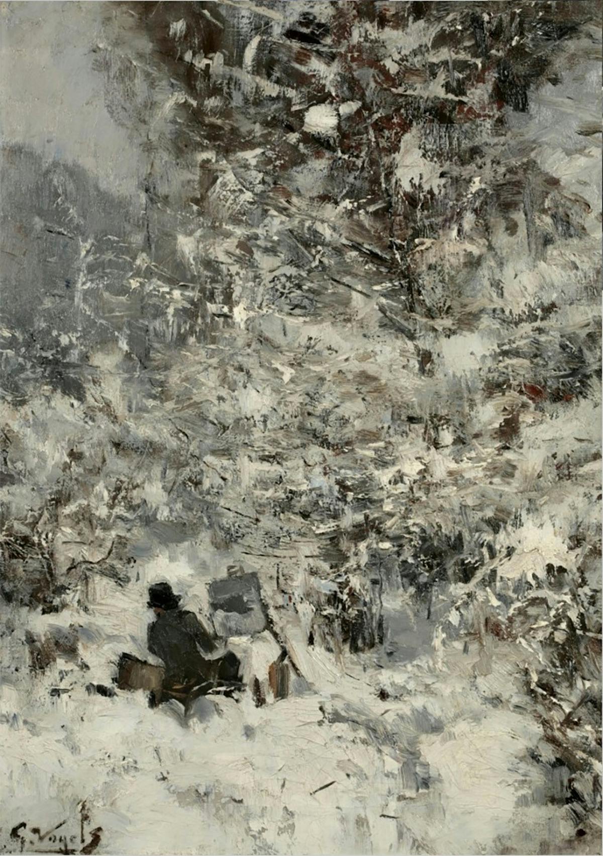 Guillaume Vogels, Pantazis peignant dans la neige